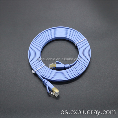 Cable delgado plano Cat7 RJ45 Cable